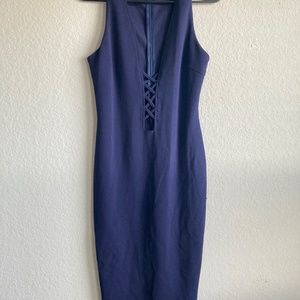 Navy Missguided bodycon Dress.